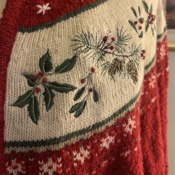 Croft & Barrow Vintage 90s Silk & Wool Blend Grandma Cottage Core Sweater - Picture 5 of 12